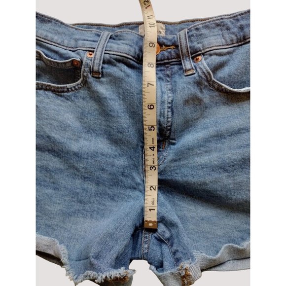 J Crew Shorts Womens 25 Denim High Rise Short Rolled Raw Cuff - Picture 4 of 11